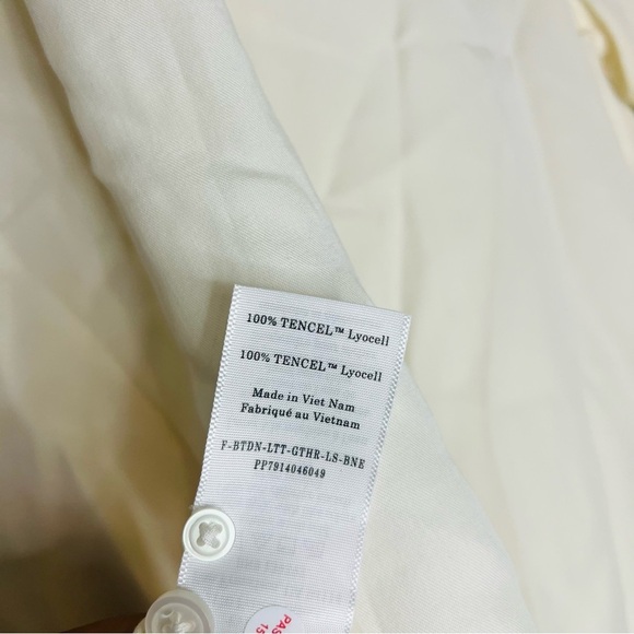 NWT EVERLANE The Gathered Shirt in Butterlite size small - Picture 8 of 8